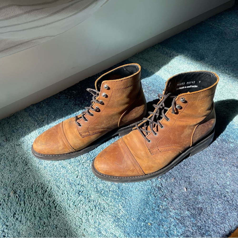Thursday Boots Co. Leather Captain Lace Up Boots